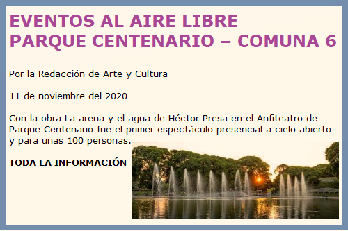 PARQUE CENTENARIO